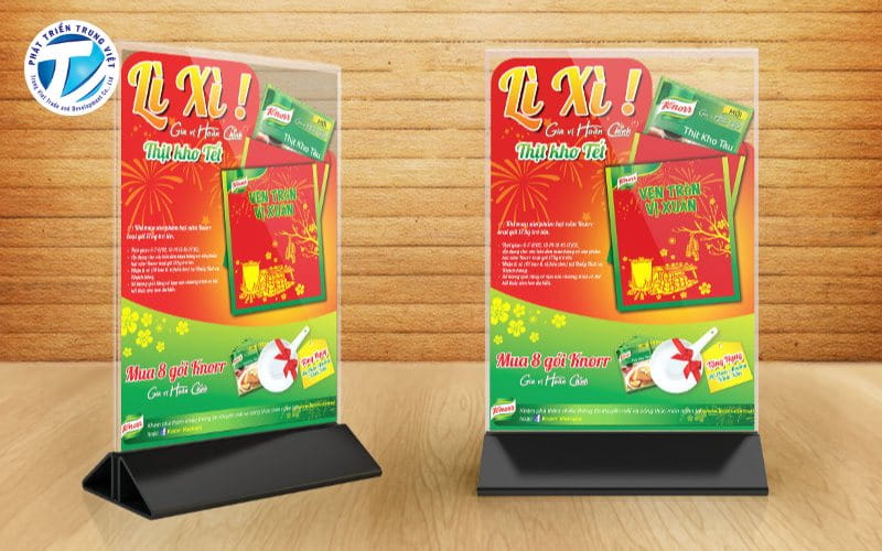 In Standee mini để bàn